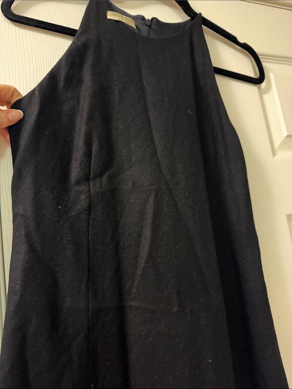 Luciano Barbera Black Halter Maxi Dress - Picture 3 of 4